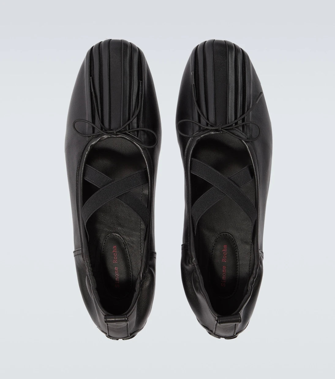 Simone Rocha - Ballerina Grip deri babetler