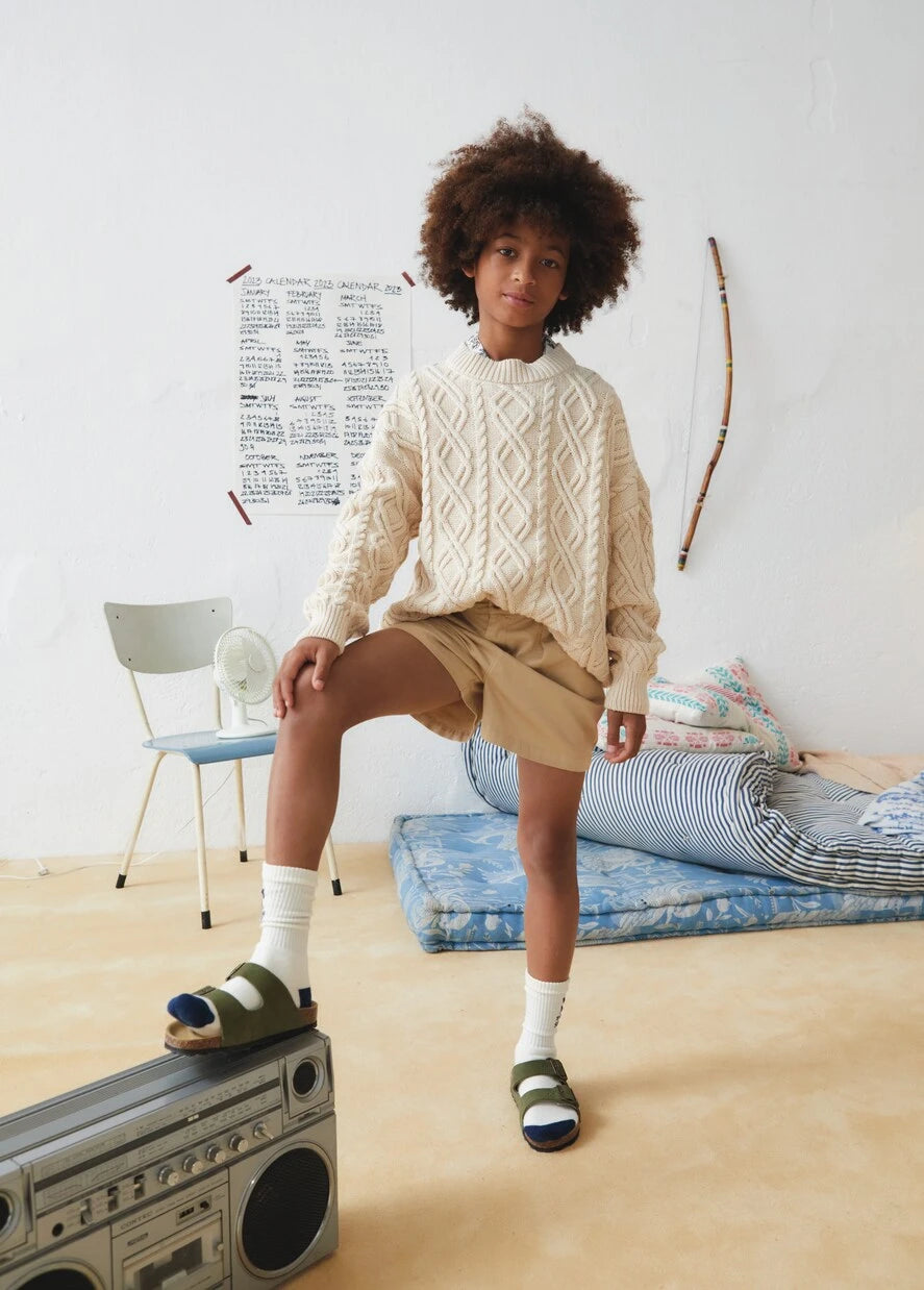 The New Society - Russel cable-knit cotton sweater