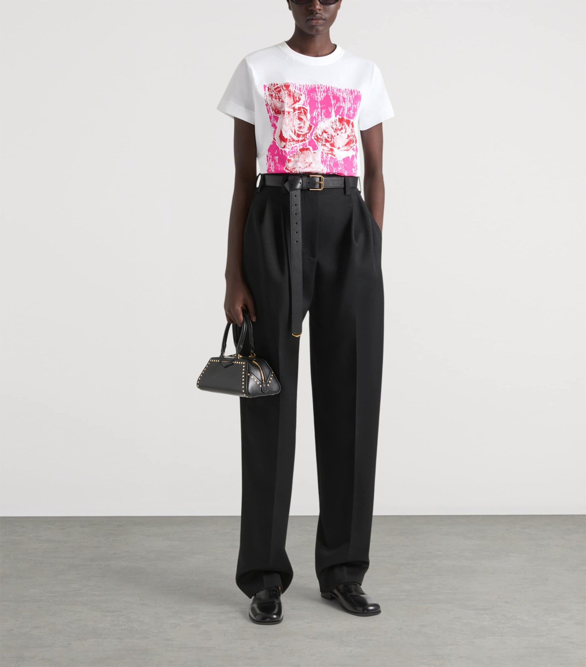 Mini Leather Antigona Cube East-West Top-Handle Bag