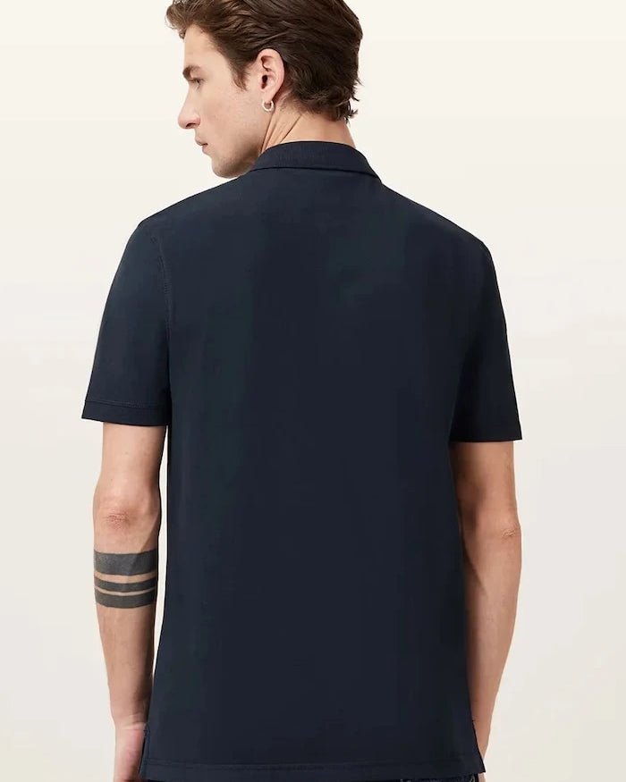 AllSaints erkek pamuklu yakalı tişört