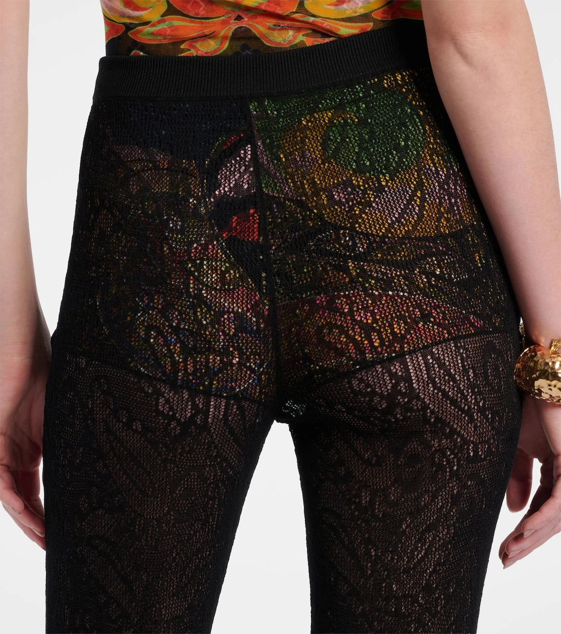 Etro - Cotton lace flared pants