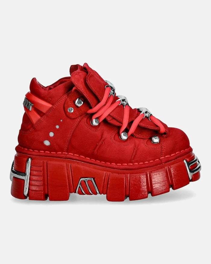 Велурени маратонки New Rock NOBUCK ROJO, TOWER ROJO PALADIO
