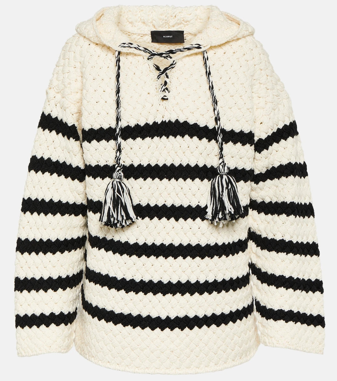 Alanui - The Mariner striped wool hoodie