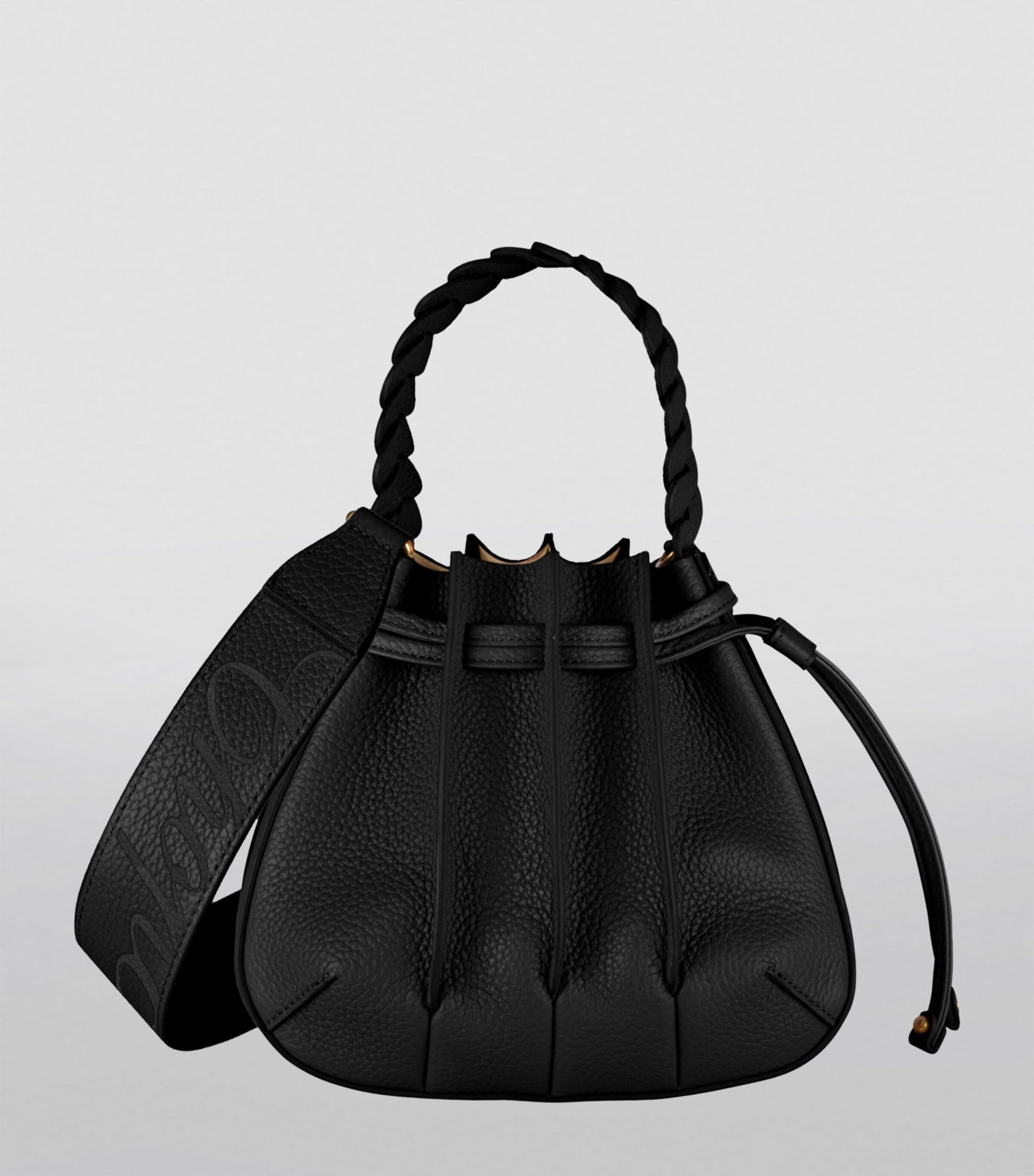 Mini Leather Gem Bucket Bag