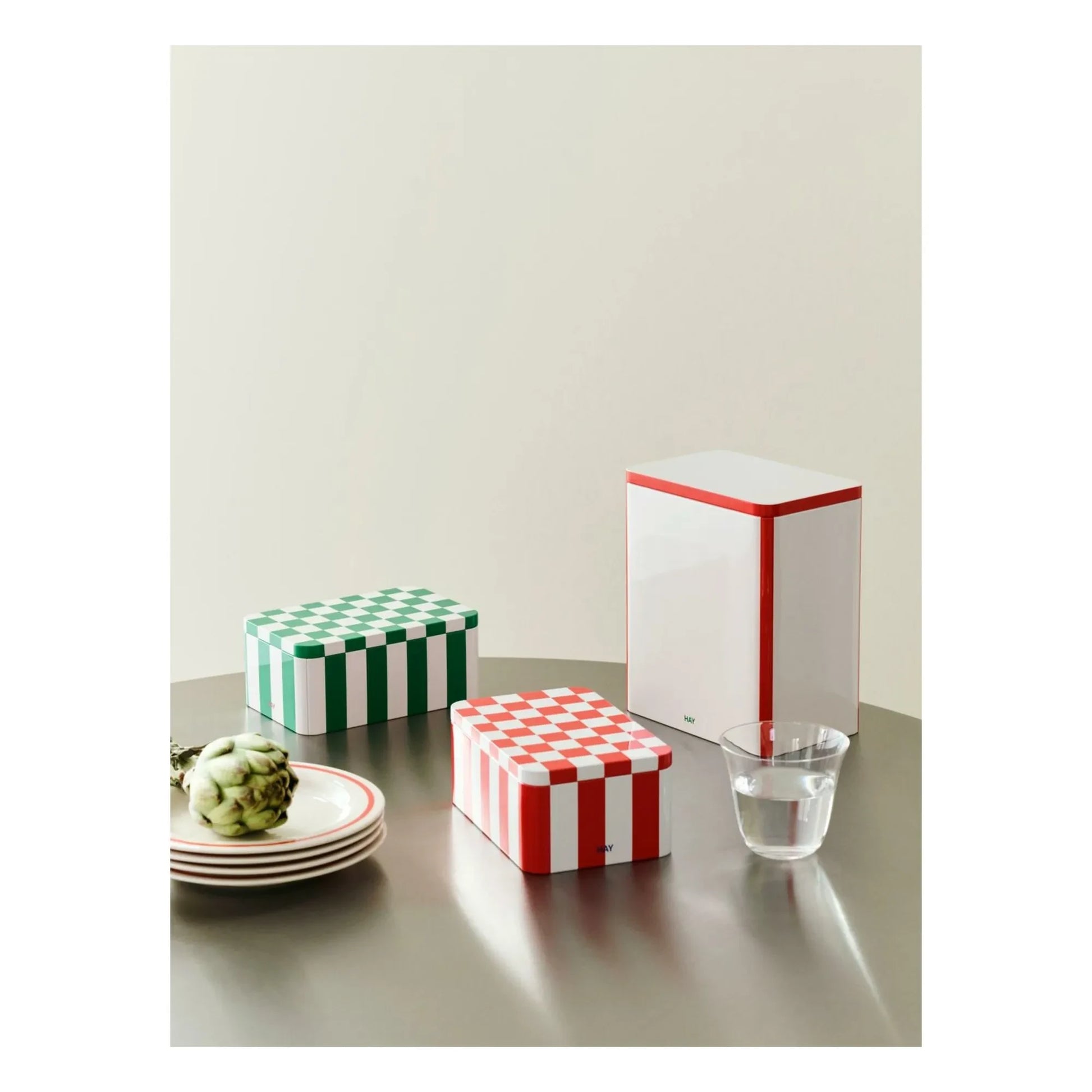 Hay - Tin storage box | Green