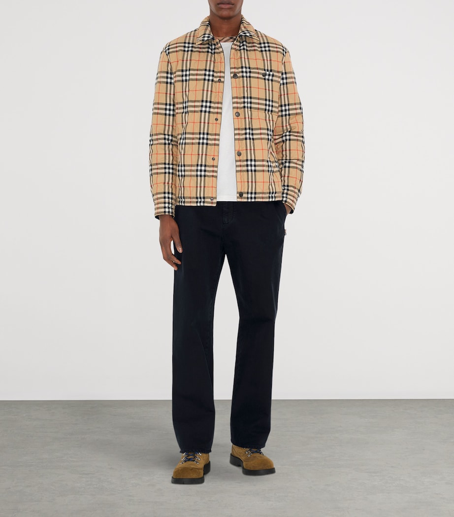 Navy Reversible Quilted Overshirt