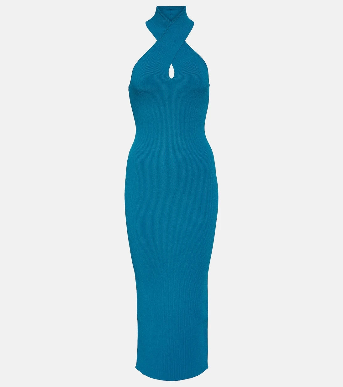 Alaïa - Halterneck bodycon midi dress