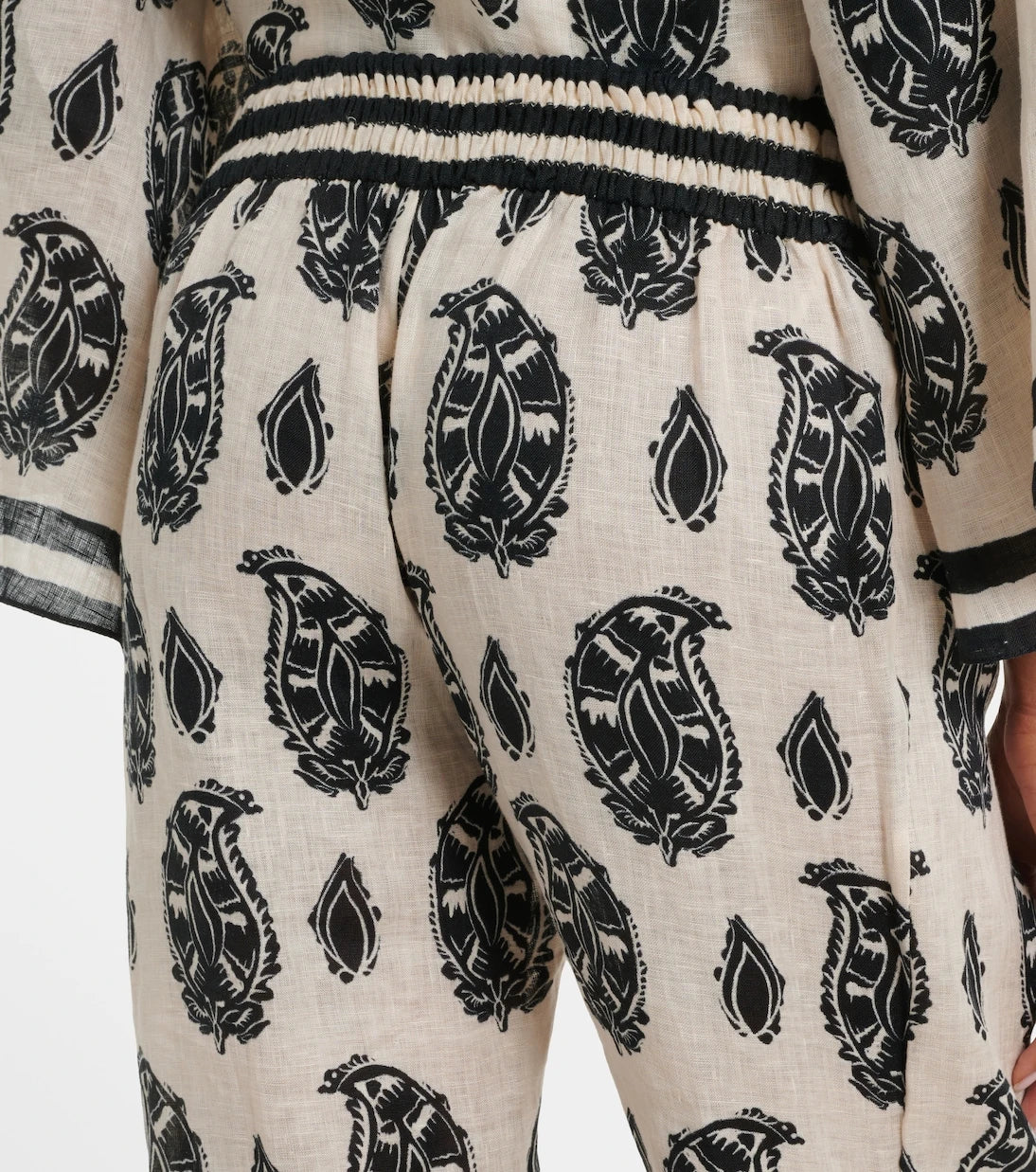 Johanna Ortiz - Printed linen wide-leg pants