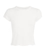 White Stretch-Cotton Drop Needle Baby T-Shirt
