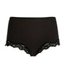 Skims Black Fits Everybody Lace-Trim Boyshort Briefs