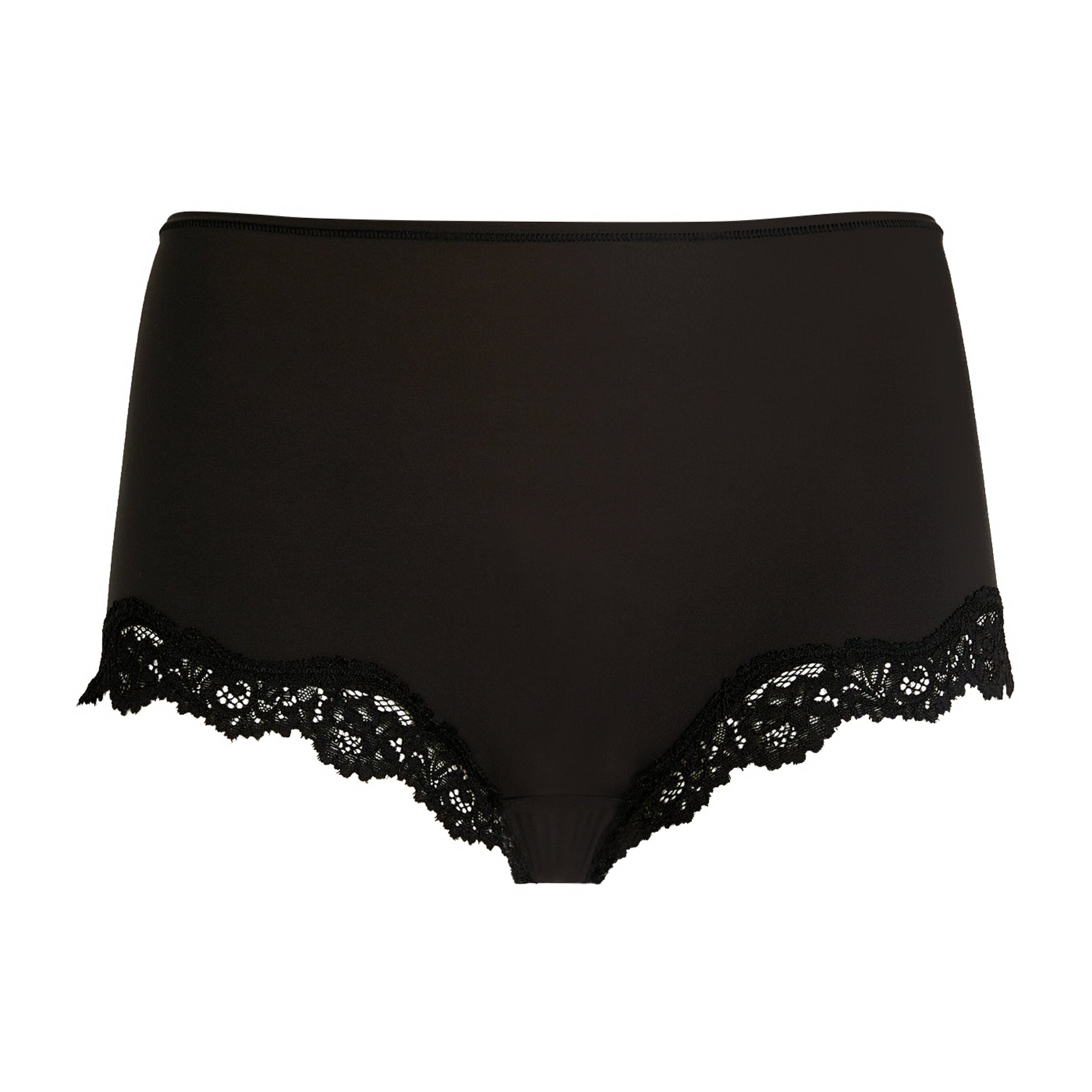 Skims Black Fits Everybody Lace-Trim Boyshort Briefs