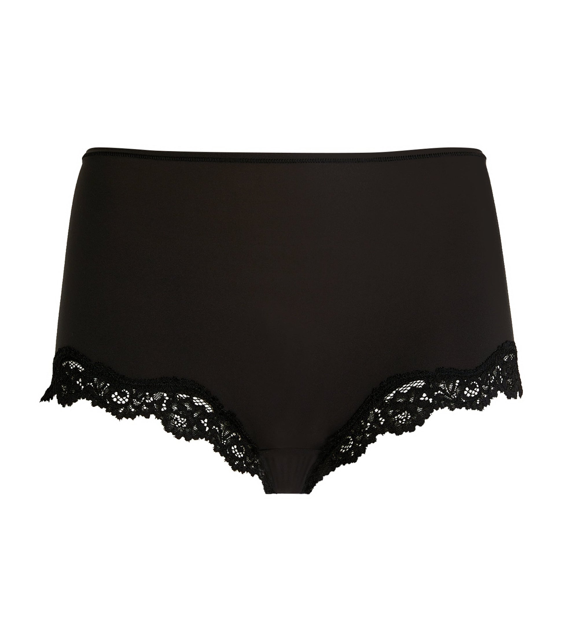 Skims Black Fits Everybody Lace-Trim Boyshort Briefs