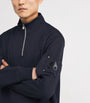 Moose Knuckles Navy Cotton Hartsfield Quarter-Zip Sweatshirt