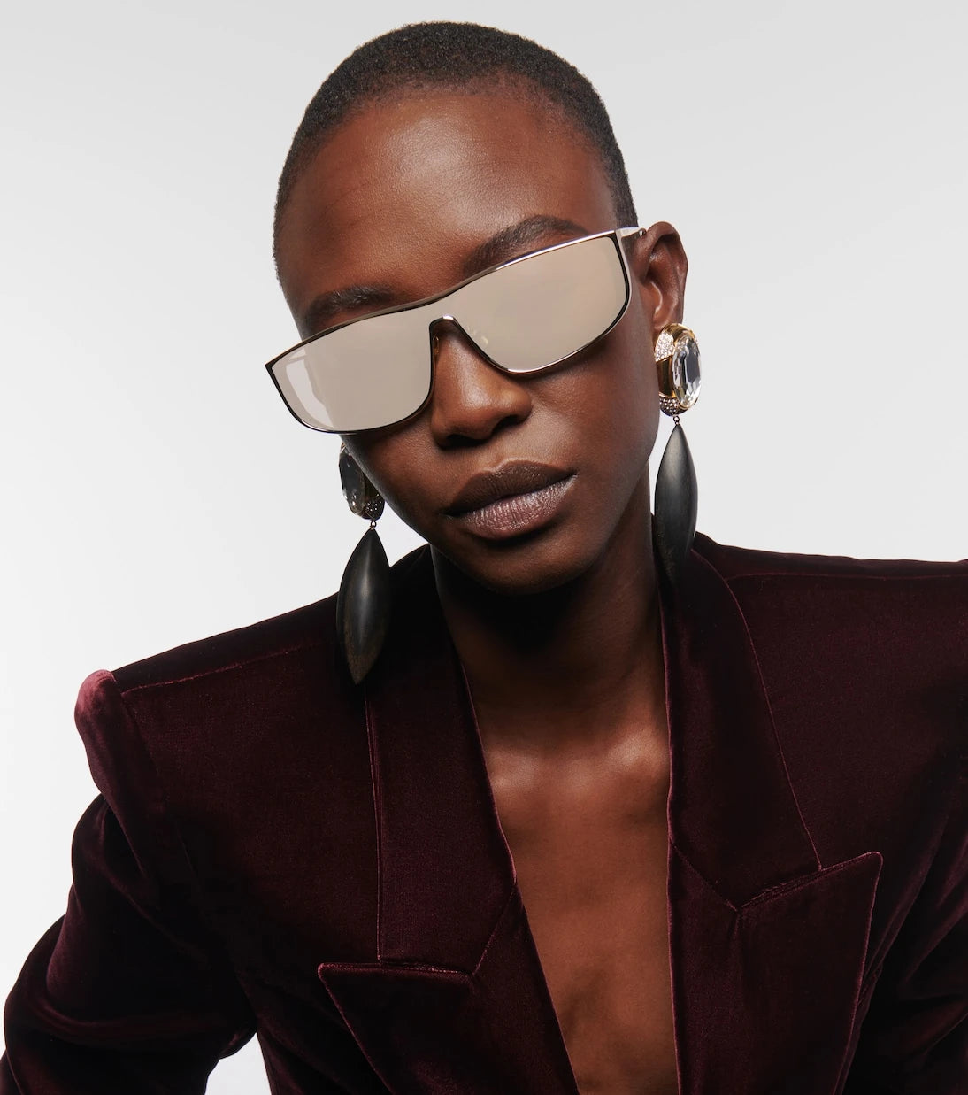 Saint Laurent - SL 605 rectangular sunglasses