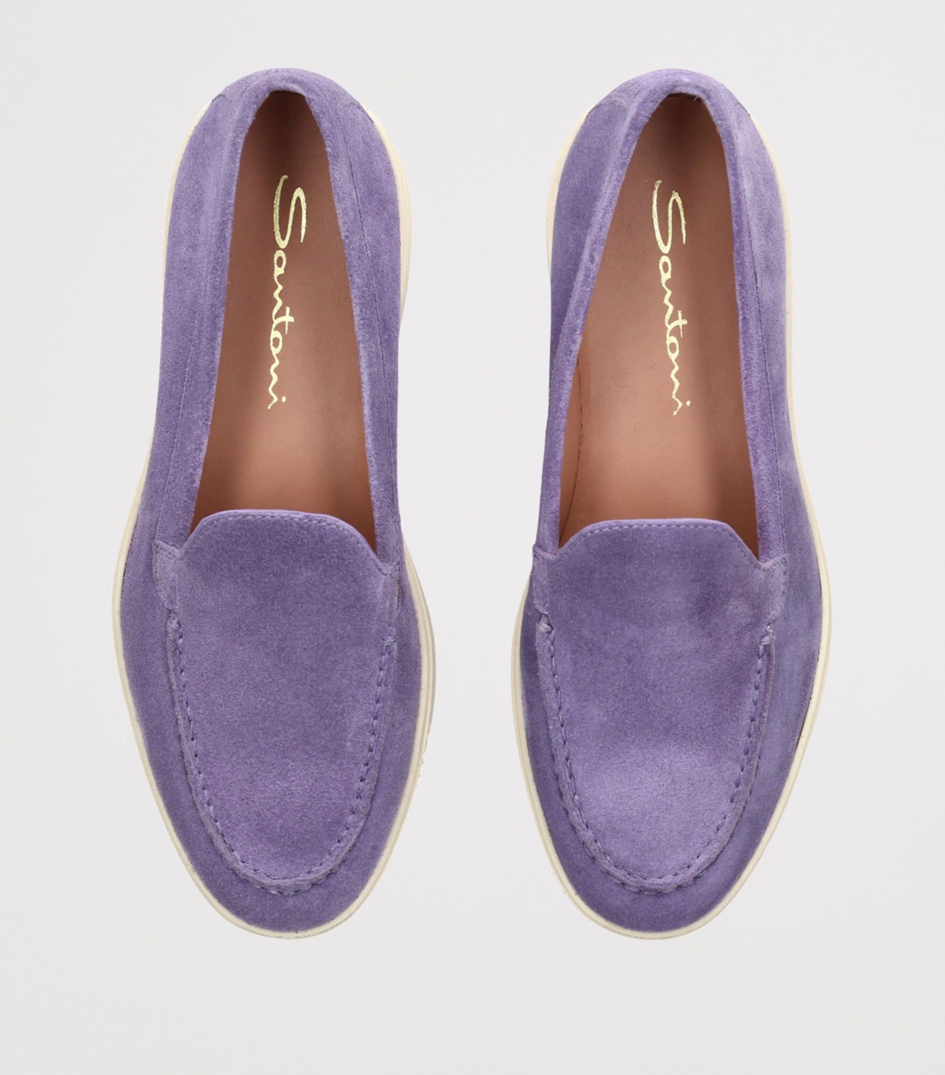 Purple Suede Loafers