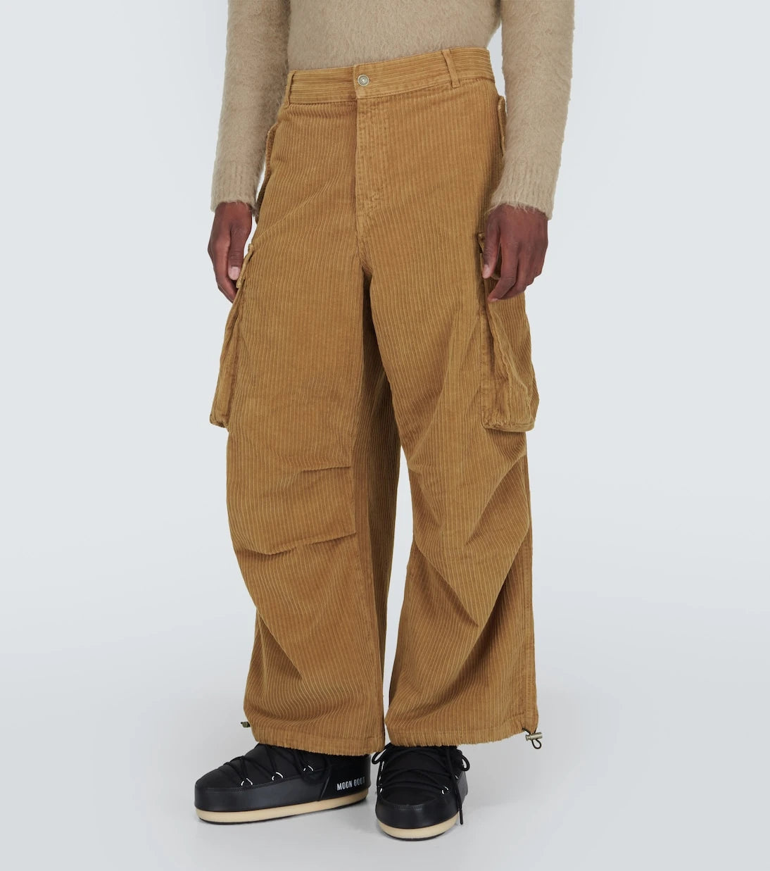 Alanui - Velvet corduroy cargo pants
