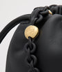 Black Medium Leather Flamenco Purse