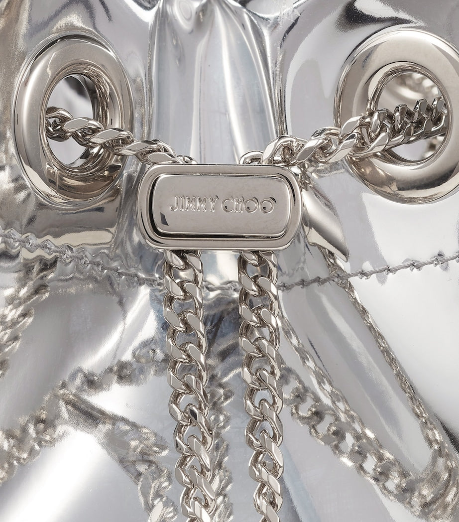 Jimmy Choo Silver Bon Bon Top-Handle Bag