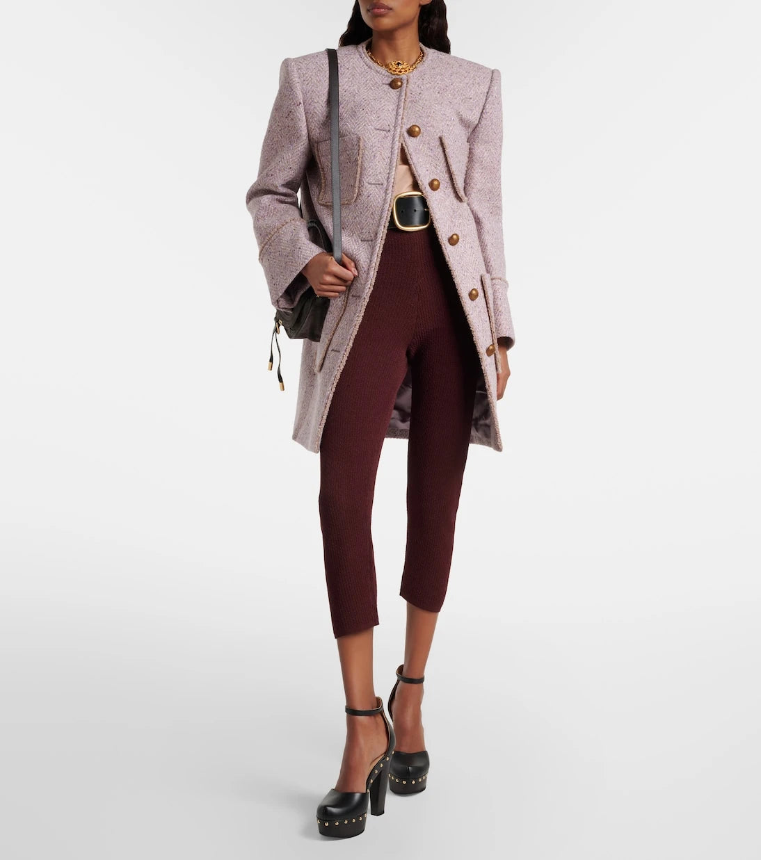 Chloé - Wool-blend tweed coat