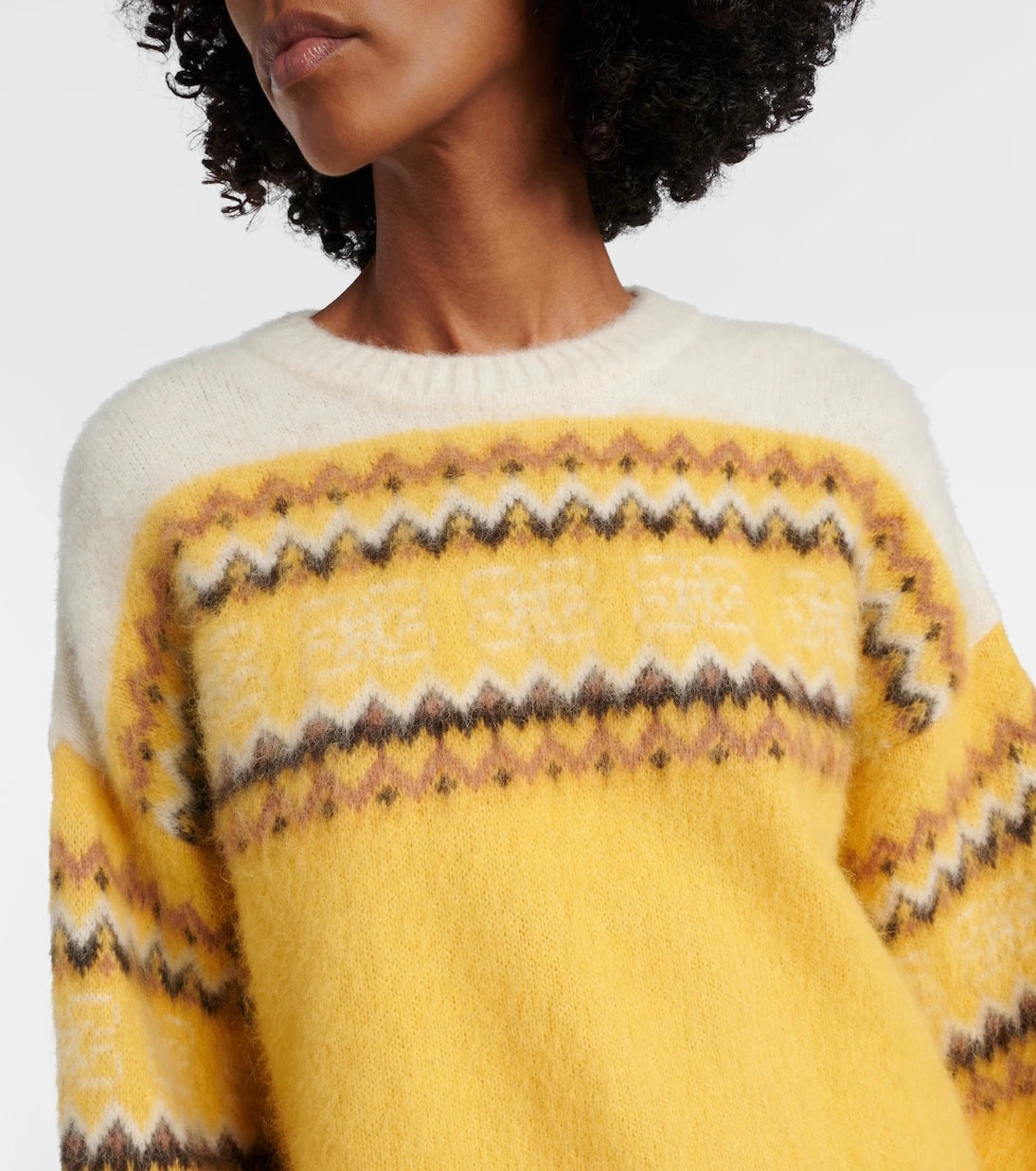 Ganni - Fair Isle alpaca and wool-blend intarsia sweater
