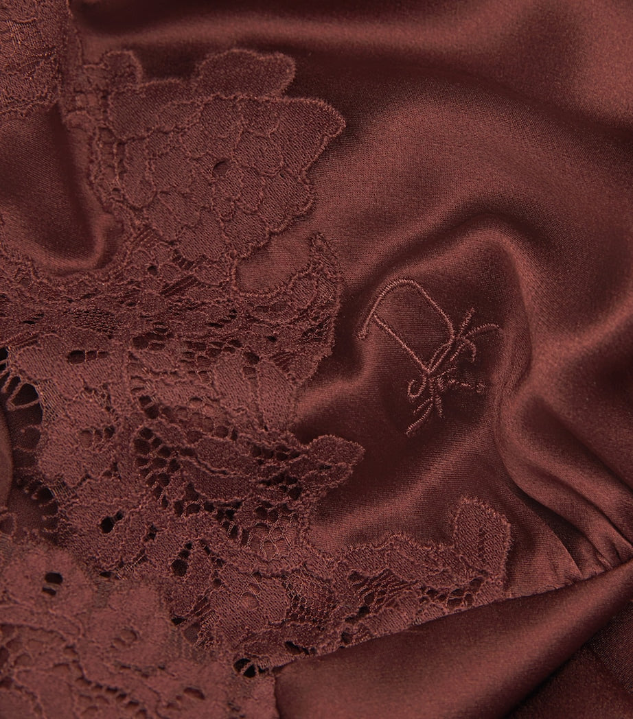 Dôen Silk-Lace Coraline Midi Dress