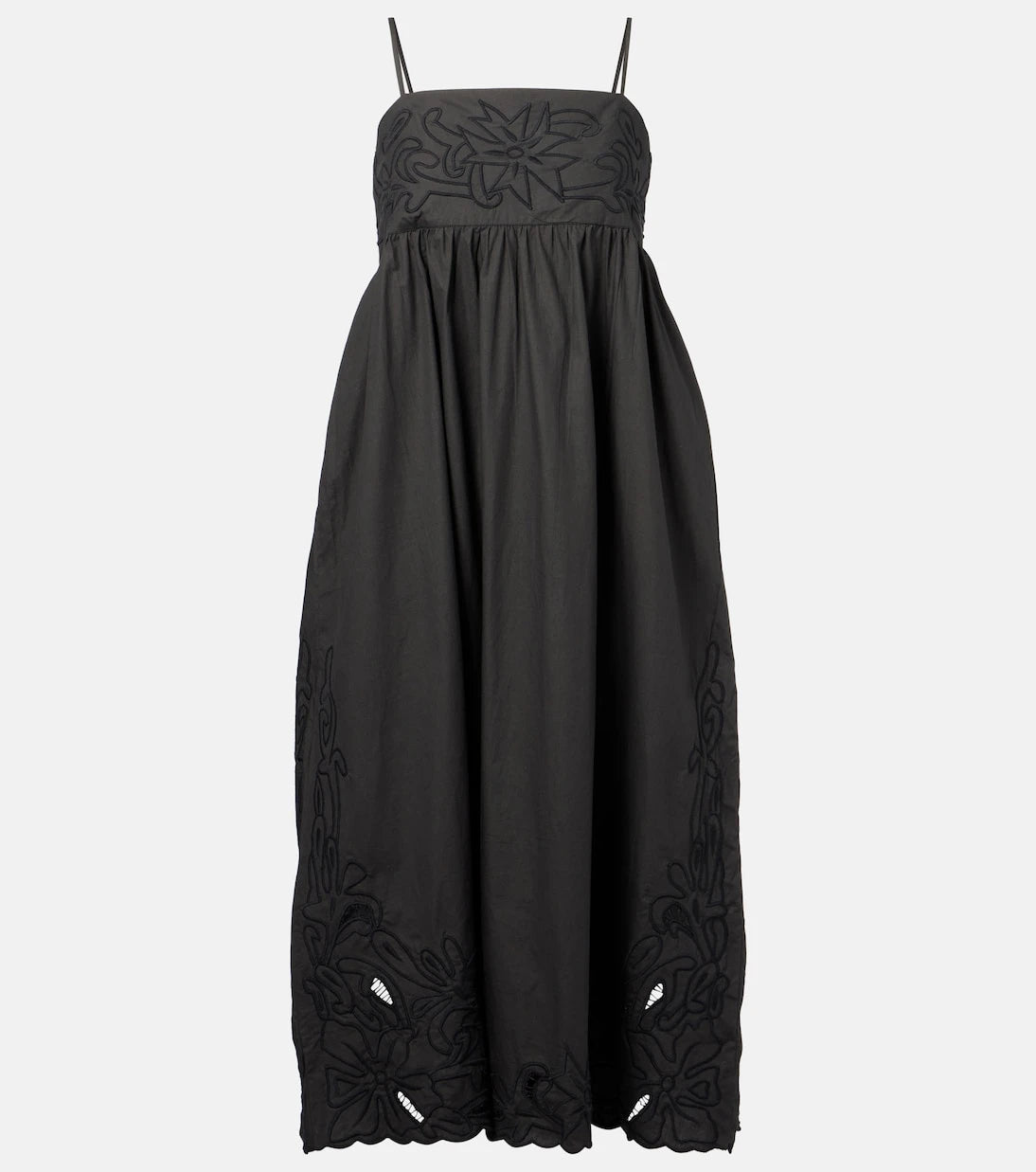 Juliet Dunn - Floral embroidered cotton minidress