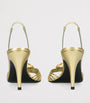 Valentino Garavani Gold Leather Royal Slingback Heels 85