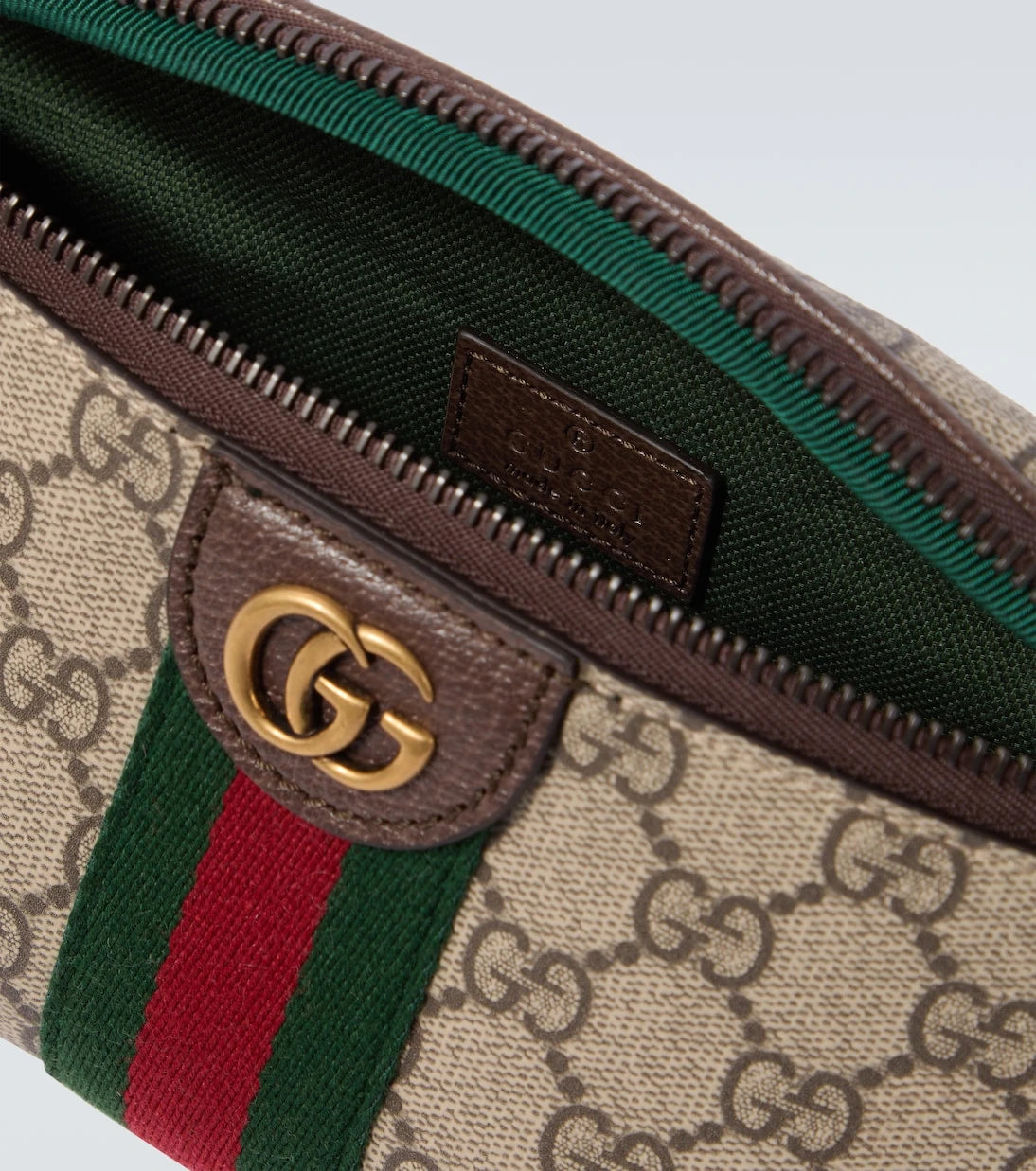 Gucci - حقيبة الحزام الصغيرة Ophidia GG Canvas