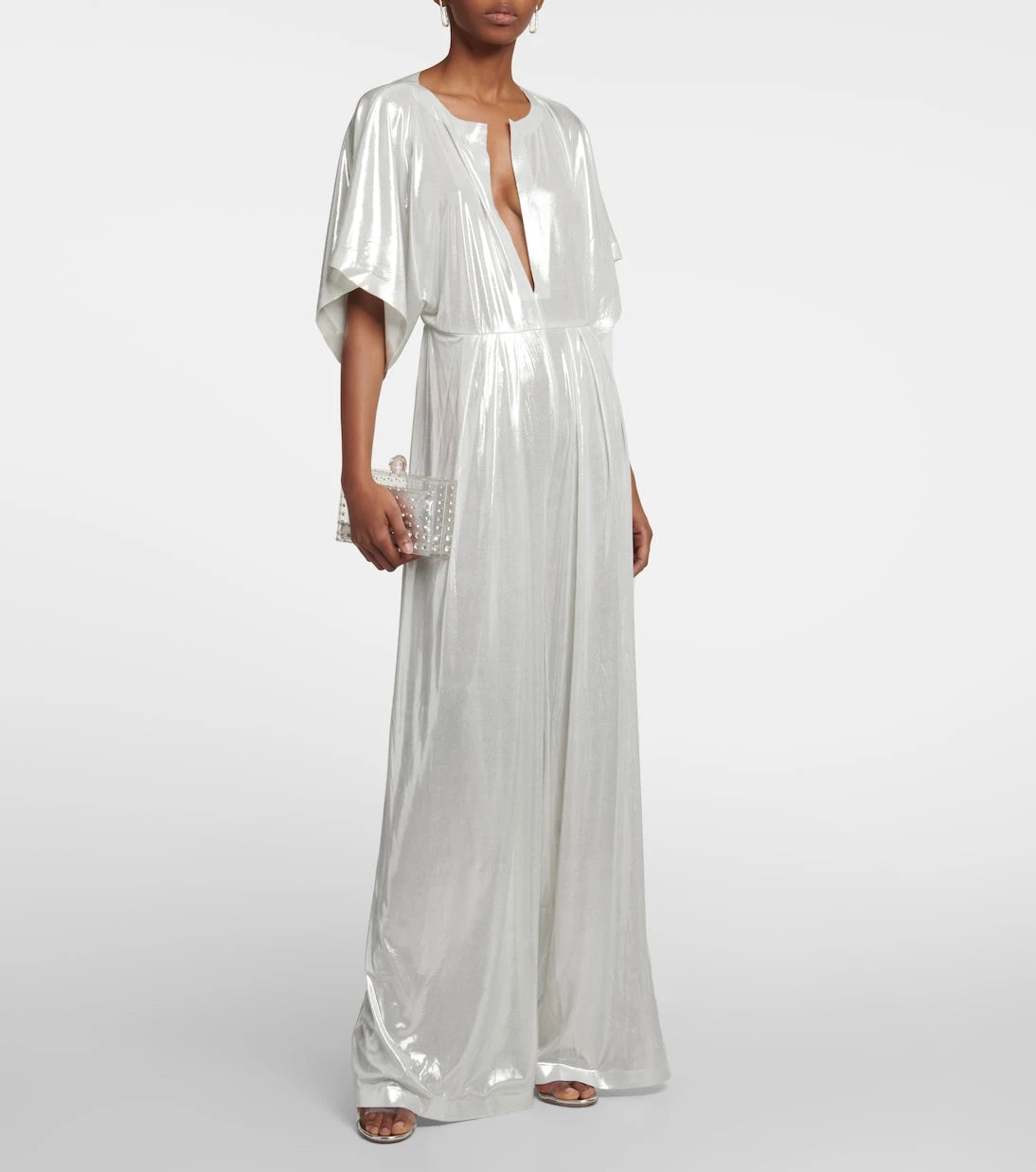 Norma Kamali - Rectangle metallic jumpsuit