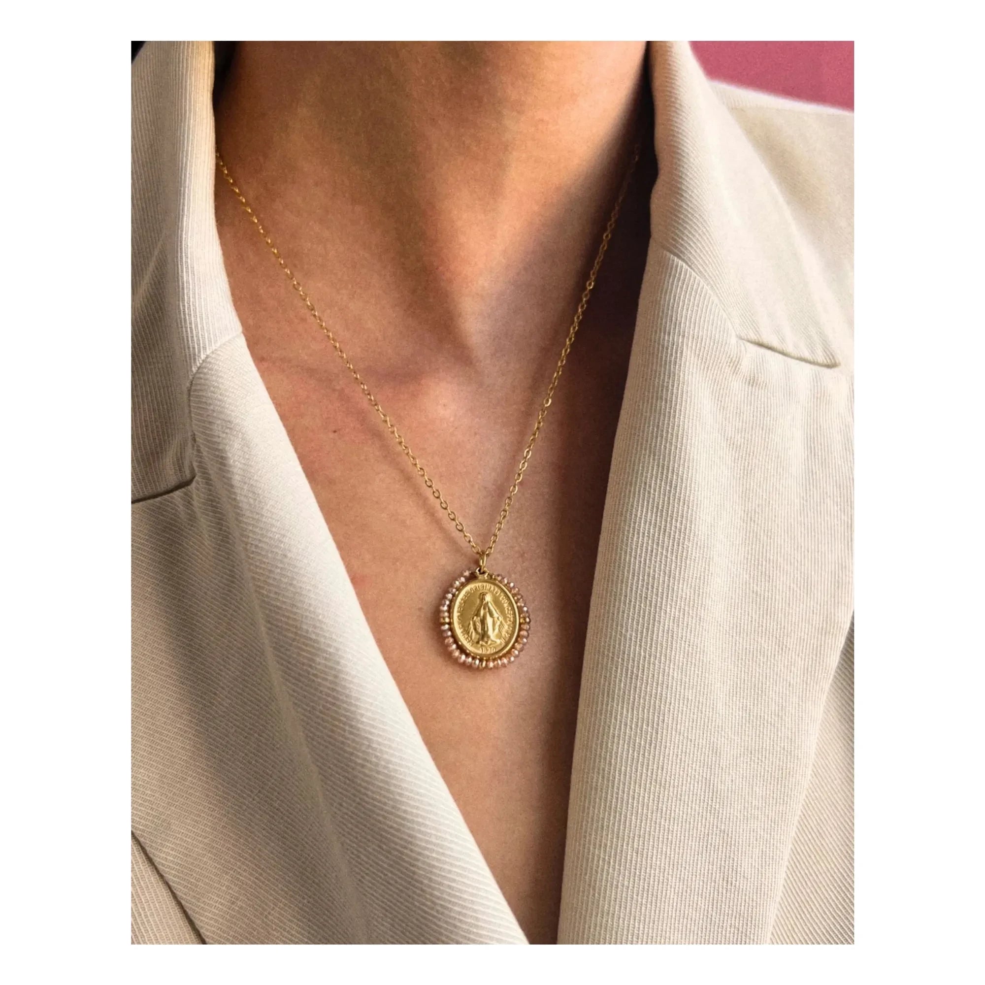 Palas - Santa Maria Shiny necklace | Peach