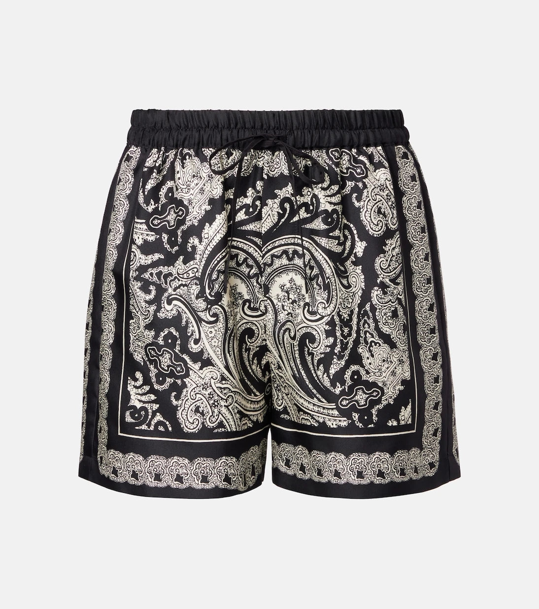 Nili Lotan - Frances paisley silk twill shorts