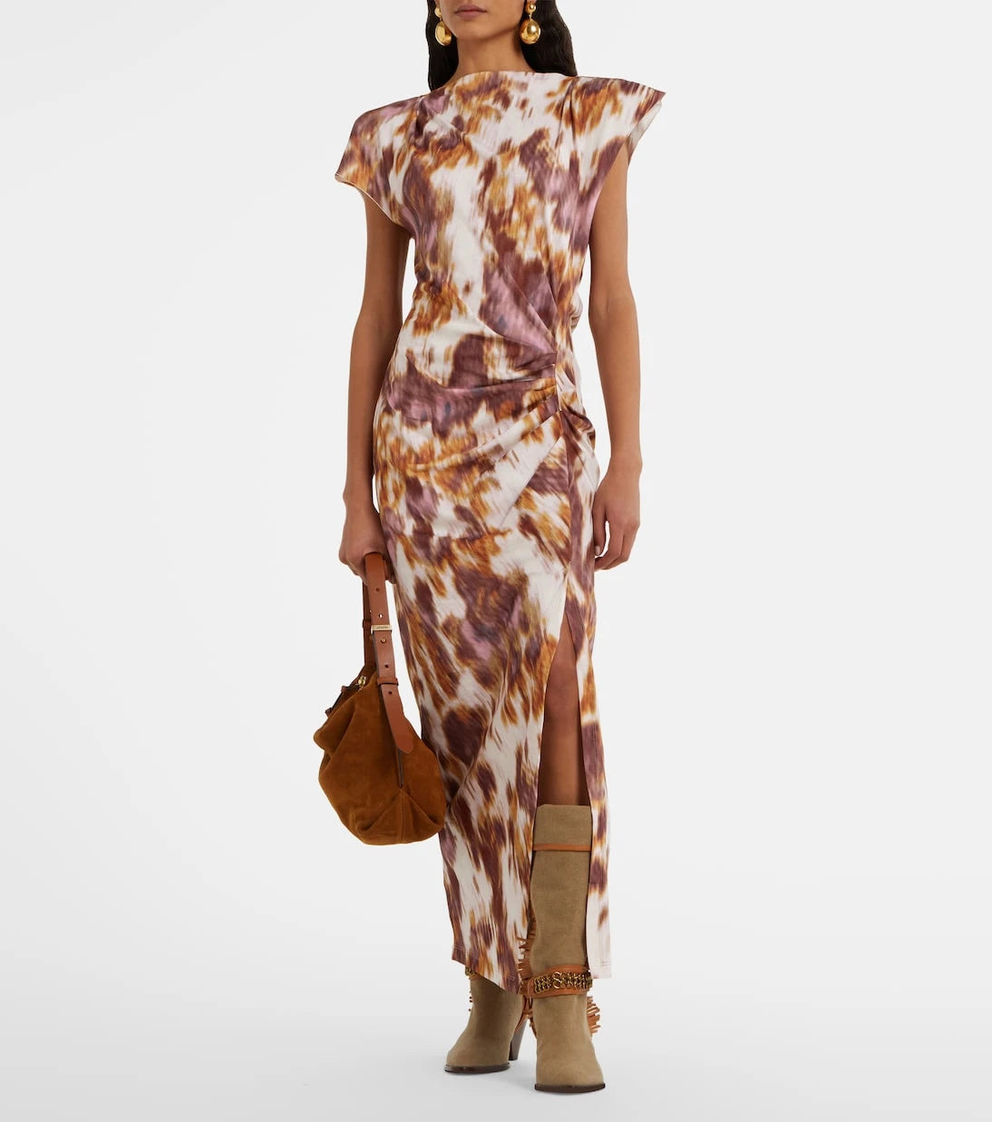 Marant Etoile - Nadela printed cotton jersey maxi dress