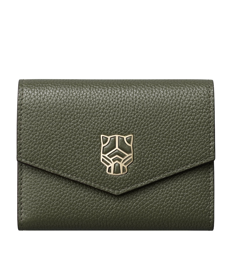 Green Mini Leather Panthère de Cartier Wallet
