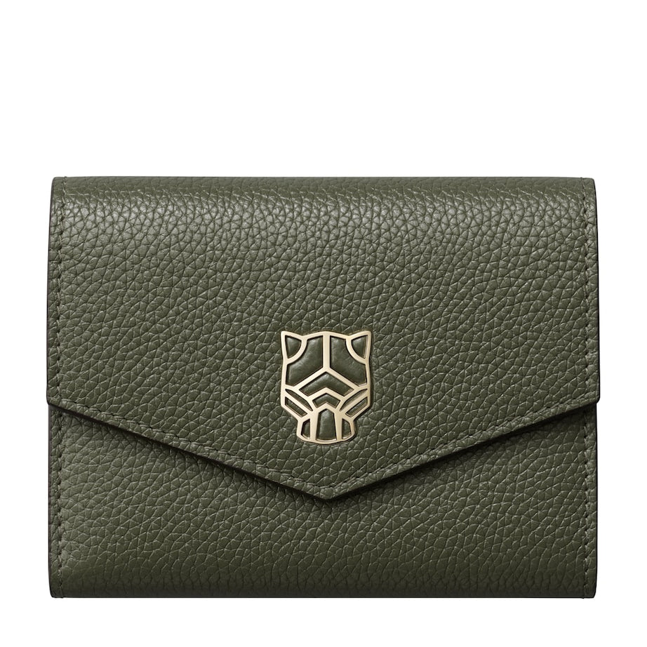 Green Mini Leather Panthère de Cartier Wallet