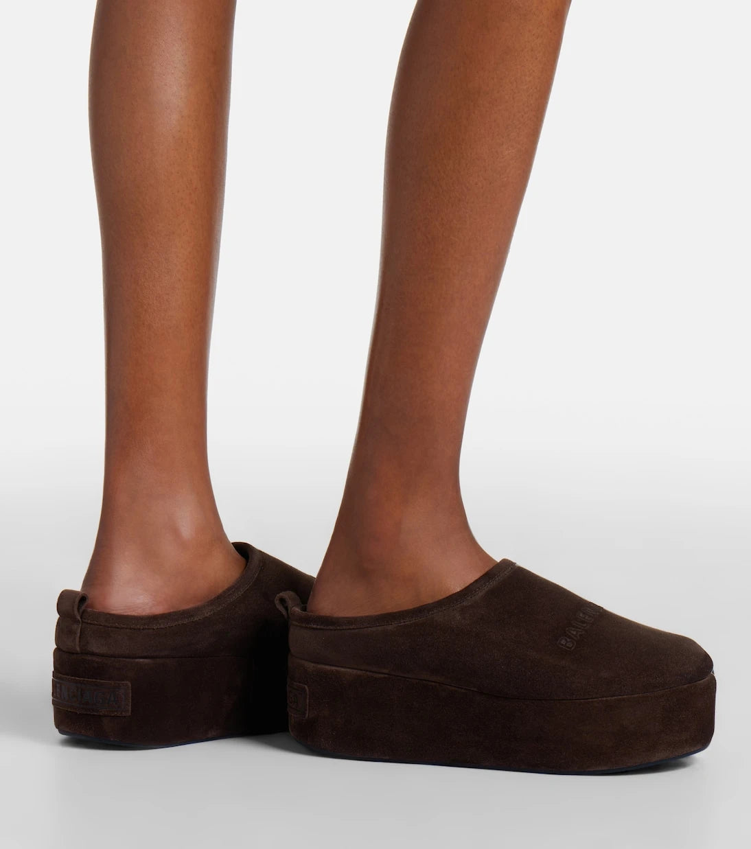 Balenciaga - Alaska suede platform mules