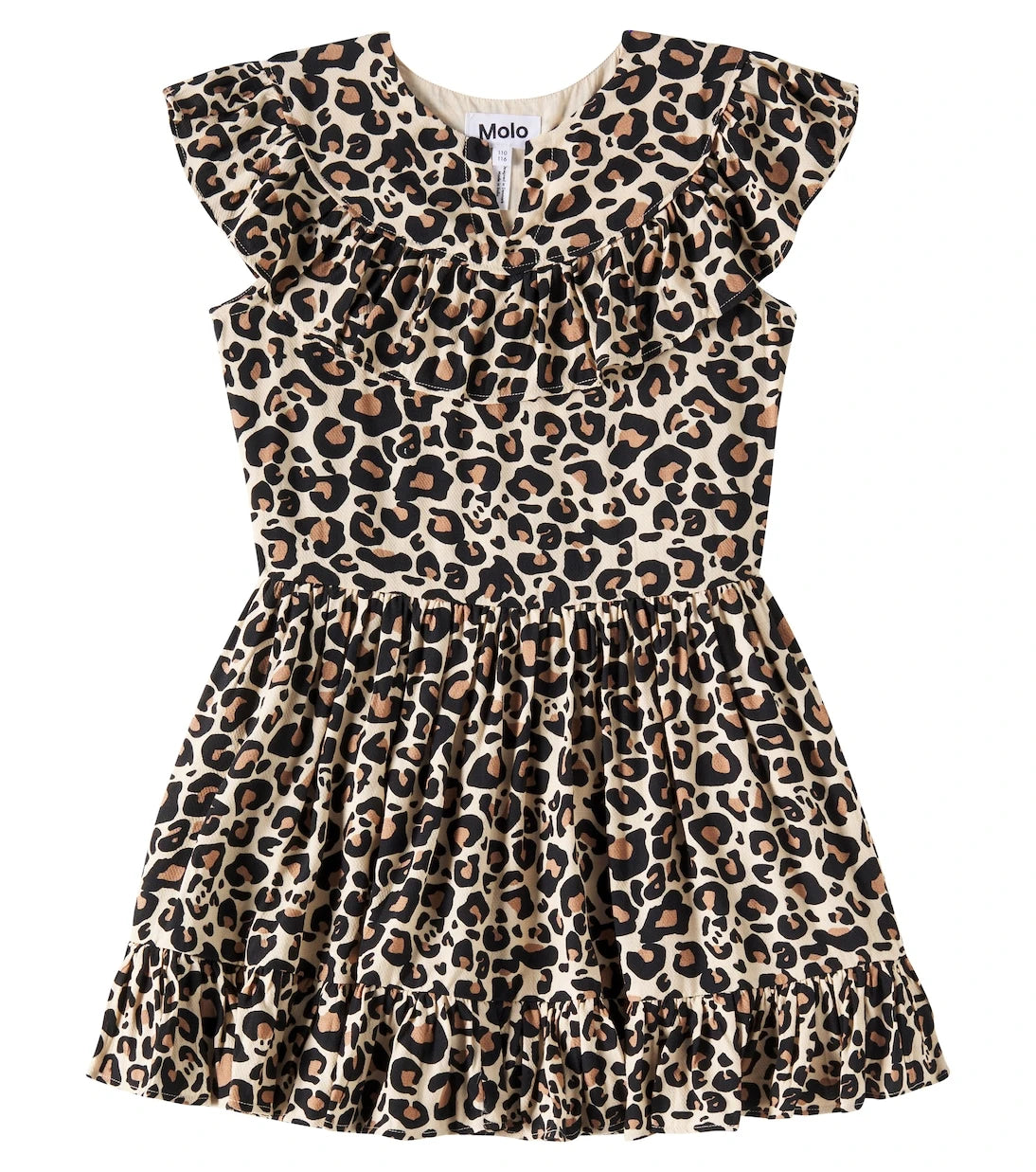 Molo - Cho ruffled leopard-print dress