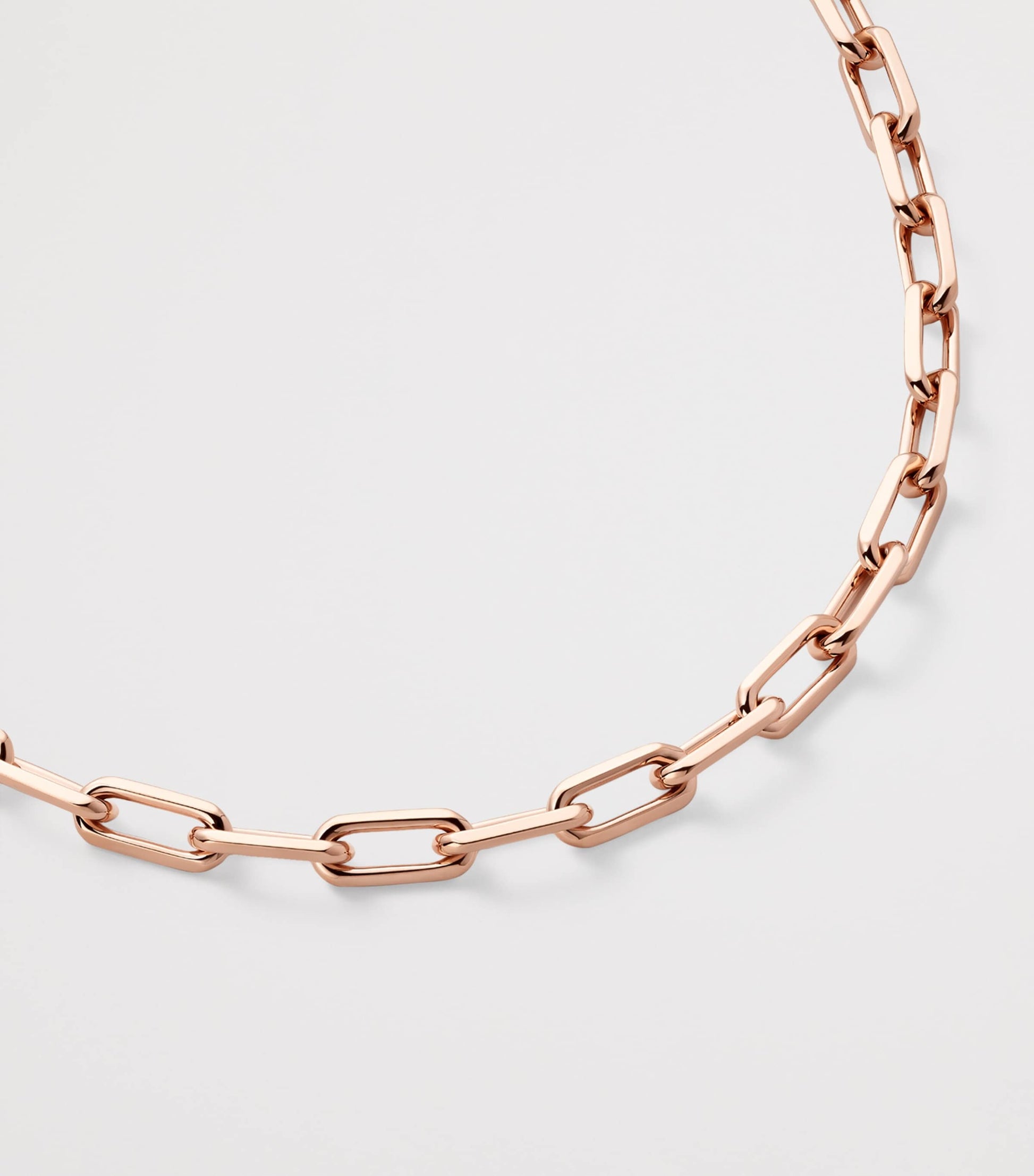 Medium Rose Gold Santos de Cartier Chain Necklace