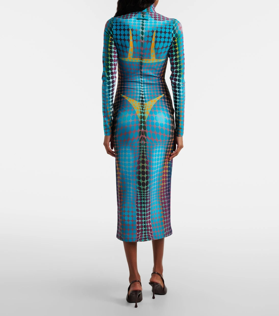 Jean Paul Gaultier - Printed midi dress