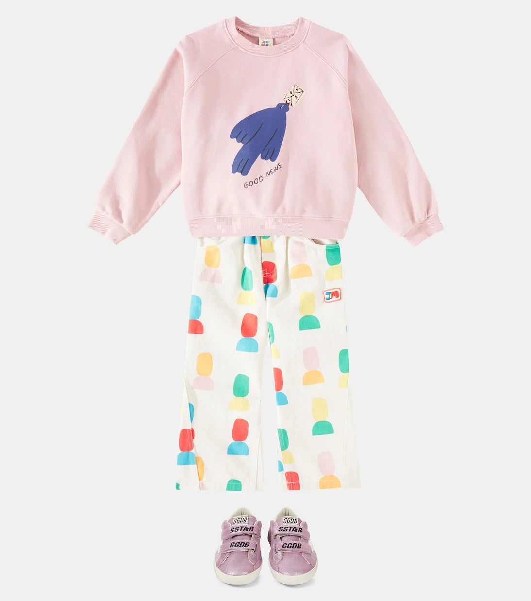 Jellymallow - Bird printed cotton sweatshirt