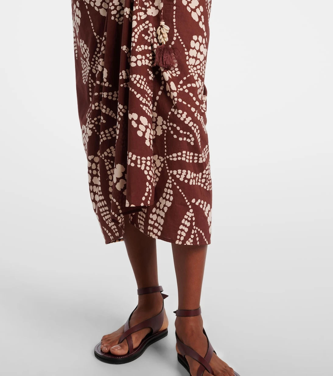 Poupette St Barth - Uma printed cotton midi skirt