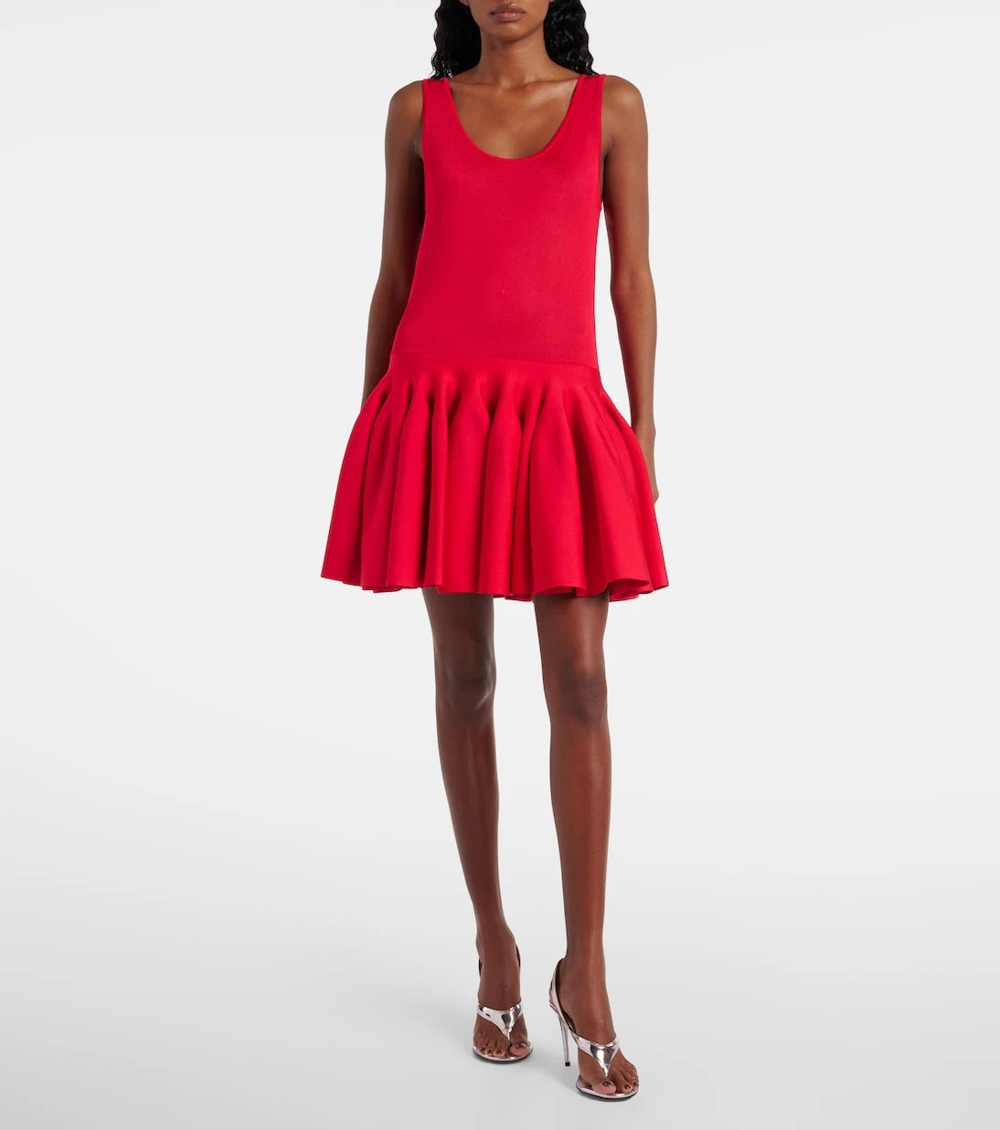 Alaïa - Şeffaf örme mini elbise