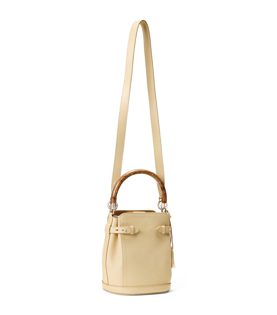 Ralph Lauren Collection Beige Small Leather RL 888 Bucket Bag