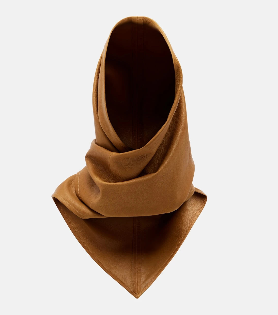 Nour Hammour - Draped leather hood