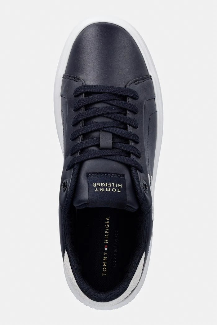 Tommy Hilfiger TH ICON COURT SCRIPT kadın deri sneaker