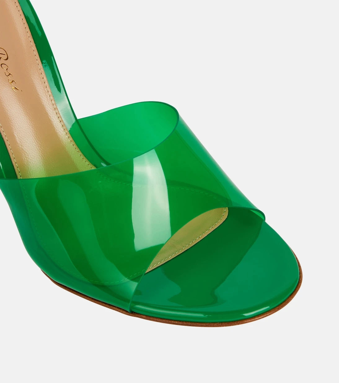Gianvito Rossi - Vernik PVC dolgu topuk terlik