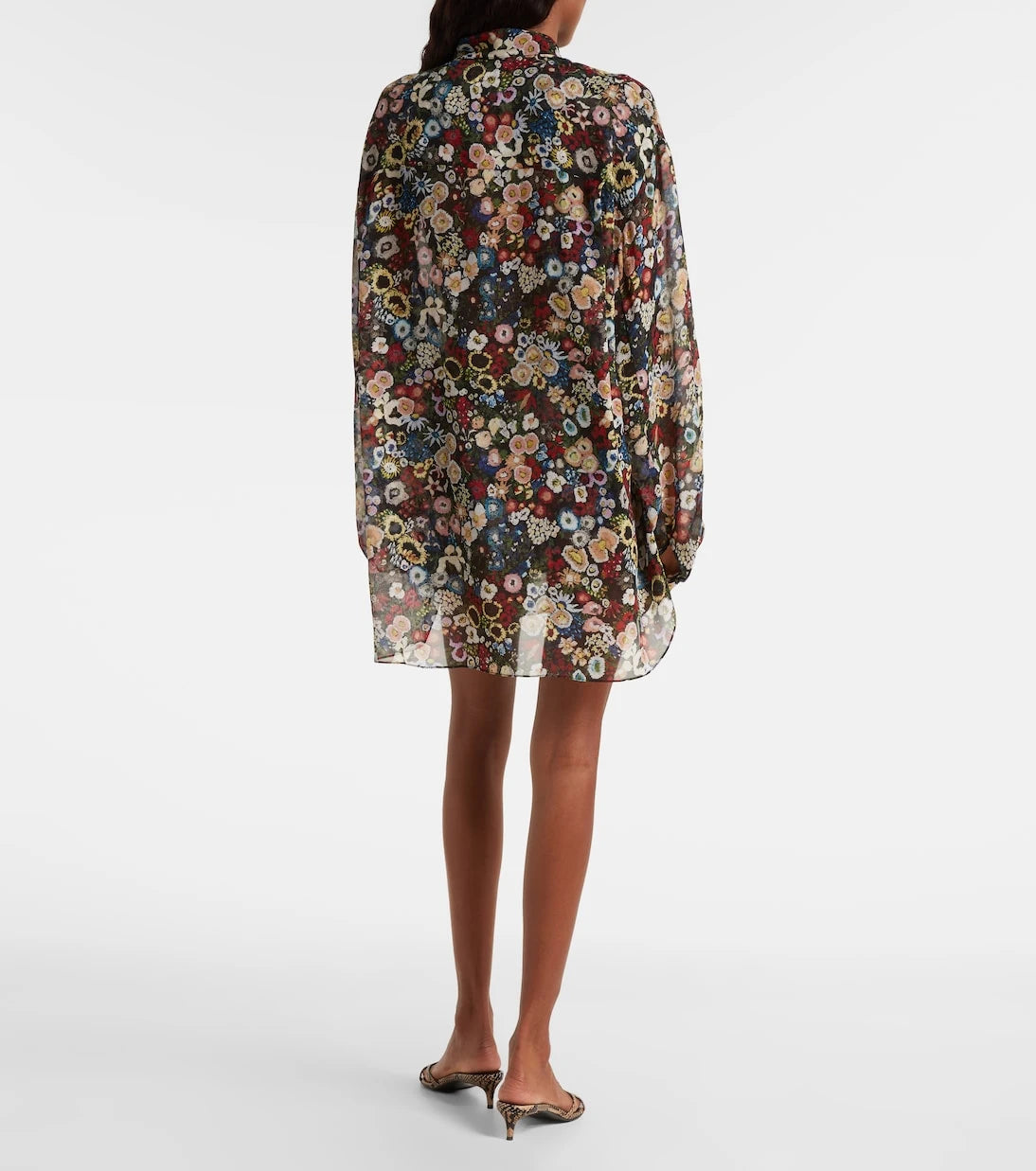 Khaite - Goya floral silk chiffon shirt