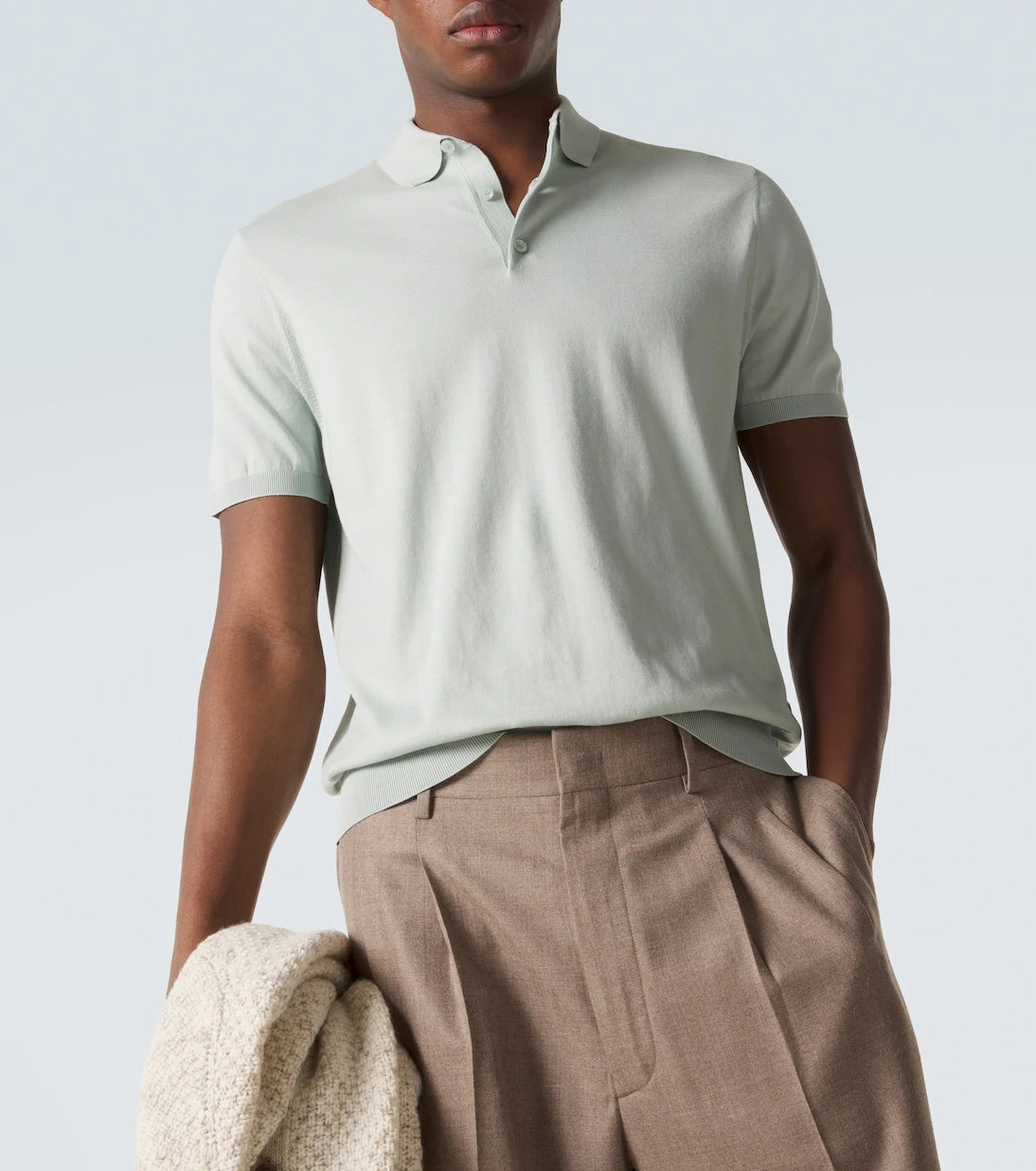 Loro Piana - قميص بولو قطني