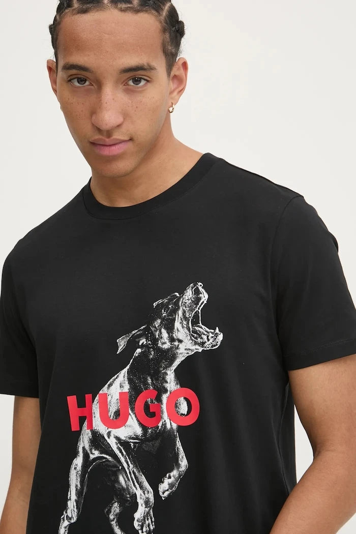 Памучна тениска HUGO Deyladec