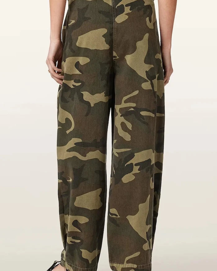 AllSaints pamuklu baggy kadın pantolonu BECCA
