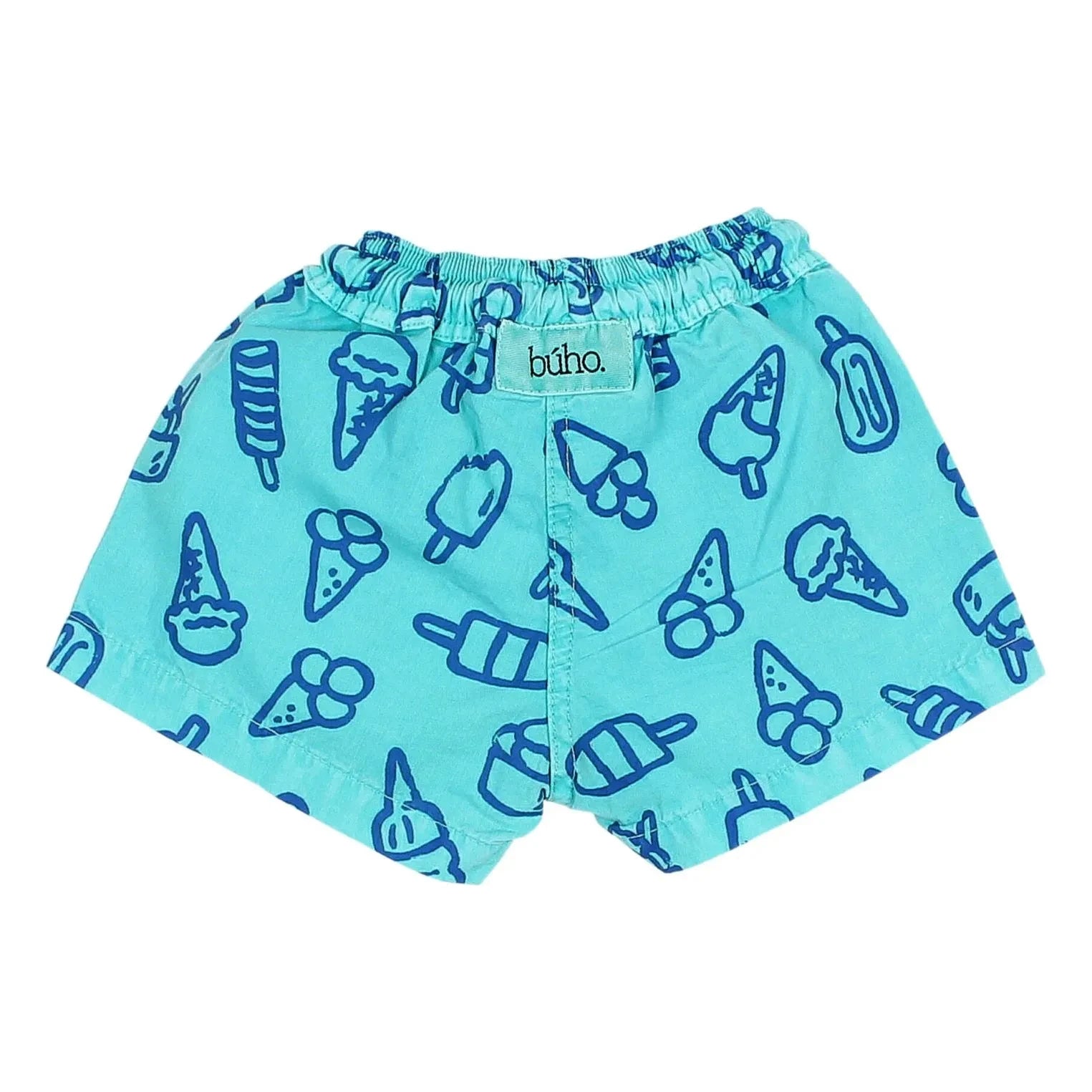 Búho - Bébé Glaces Coton Bio Bath Short | Turquoise